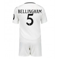 Maglia Calcio Real Madrid Jude Bellingham #5 Prima Divisa Bambino 2024-25 Manica Corta (+ pantaloncini)